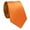 Bright Orange, variant on Navy Blue Tie For Men 3.15”(8 cm) Solid Color Men’s Necktie Business & Wedding