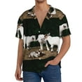 thumbnail image 3 of Disketp Men's Hawaiian Cute Goat Baby Print Shirts Button Down Holiday Beach Shirts-X-Large, 3 of 7