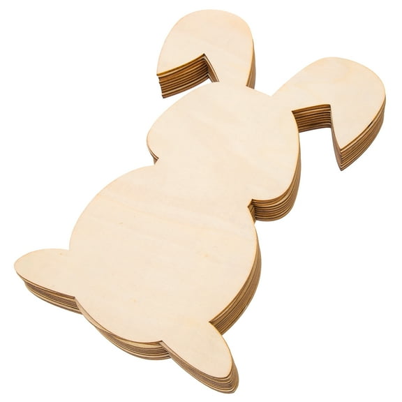 10 Pcs Hang DIY Rabbit Wood Chips Easter Hanging Decorations Gifts Baby