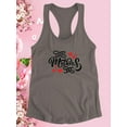 thumbnail image 3 of Mothers Day Noir Text Racerback Tank Women -Image by Shutterstock, Female Medium, 3 of 4