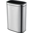 thumbnail image 2 of Global Industrial 641443SS 12 gal Stainless Steel Slim Open Top Trash Can, 2 of 7