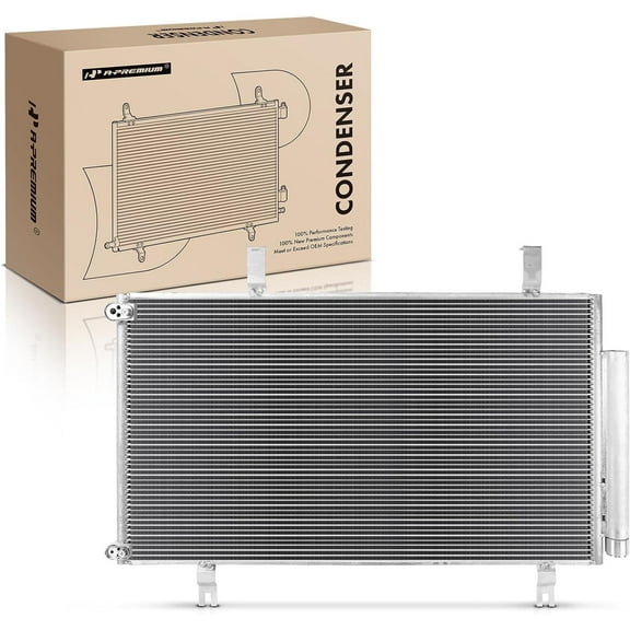 A-Premium Air Conditioning A/C Condenser Compatible with Acura TSX 2009-2014 2.4L 3.5L, Replace# 3767, 80100TL1G01
