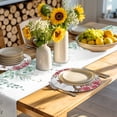thumbnail image 4 of Pink Roses Birds Round 13 Inch Placemats Set of 8, Spring Floral Butterflies Gray Wooden HeatResistant Non Slip Place Mats for Dining Table, Wipeable Braided Kitchen Table Mats for Housewarming, 4 of 9