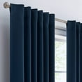 thumbnail image 3 of Eclipse Langley Room Darkening Curtains 52 in x 84 in Room Darkening Curtains in Navy, 3 of 7