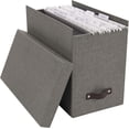 thumbnail image 4 of Bigso John Desktop File Box, With Lid, 7.4 in x 13 in x 10.4 in, Grey, 4 of 7