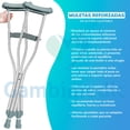thumbnail image 4 of Muletas Axilares De Aluminio Ajustables GAMBIMEDIC Talla Chica, 4 of 4