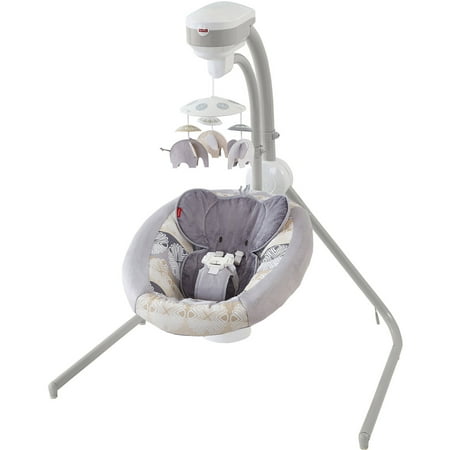 Fisher-Price Cradle 'n Swing with 6-Speeds, Elephant
