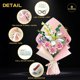 thumbnail image 2 of Flower Bouquet Building Set with LED String Light Artificial Flower Bouquet Collection Building Blocks Kit DIY Home Decor Valentines (514 PCS), 2 of 4