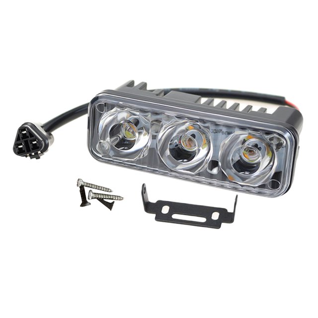 3LED Auto LED Luz de trabajo 12V Luz intermitente de automóvil para automóvil SUV Sedan (aluminio) Likrtyny Accesorios para autos y motos