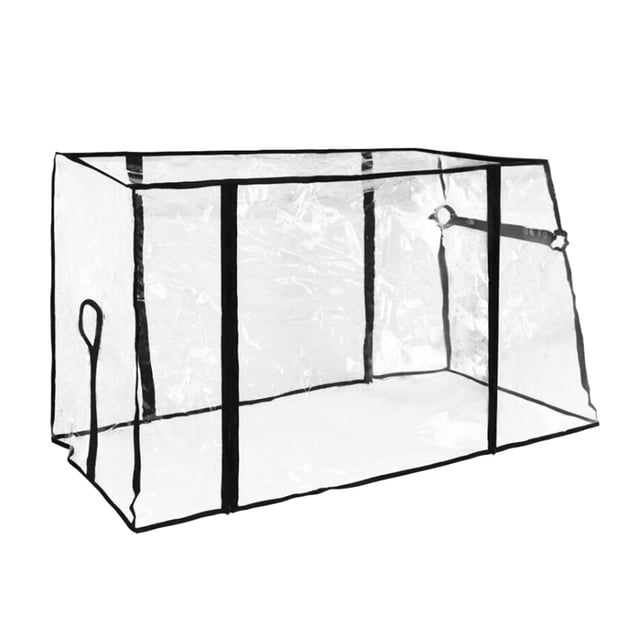 Carrito plegable, cubierta impermeable, toldo a prueba de lluvia, 33x15,7x27,6 pulgadas, material de PVC portátil, se instala fácilmente a prueba de