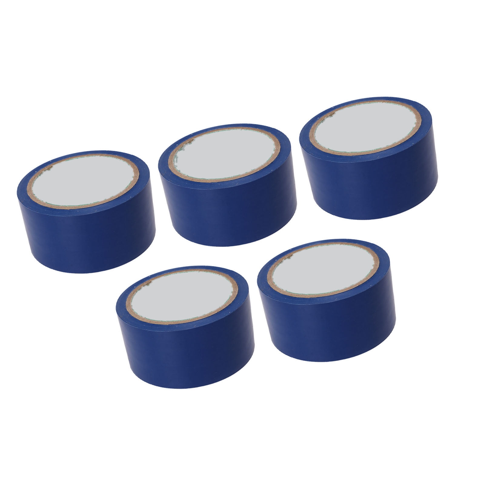 Yajisi 5 Pcs Floor Marking Tape 1.96 Inches / 5cm Width Adhesive Athletic Tape for Gymnasium Basketball Volleyball Tennis Court Marking Line Blue