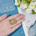 thumbnail image 3 of Colgantes de copo de nieve de plata de ley 925 con anillas de salto y colgante de flor para hacer joyas artesanales., 3 of 9