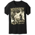 thumbnail image 2 of Home Relaxation Men's Black Cotton T-Shirt with Moonbin Astro 2019-2023 Tribute Graphic - Casual Short Sleeve Round Neck, Breathable Fabtylish, 2 of 4