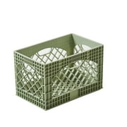 J&V TEXTILES 2 Pack Stackable Crates for Office Storage and Classroom Organization, 16, 24 Quart Sage