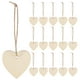 thumbnail image 1 of 200 piezas de formas de corazón de madera, adornos de madera, etiquetas artesanales de madera sin terminar con agujero, 1 of 5