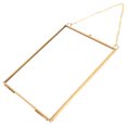 thumbnail image 3 of Marco de fotos de vidrio colgante, clip para muestras, soporte decorativo para muestras, marcos de fotos colgantes, decoración de pared (color cobre), 3 of 5