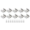 thumbnail image 1 of Unique Bargains LED Strip Light Clips Mounting Bracket Fixing Clips with Screws for 13mm-15mm Light Cable Ribbon 100 Pack, 1 of 6