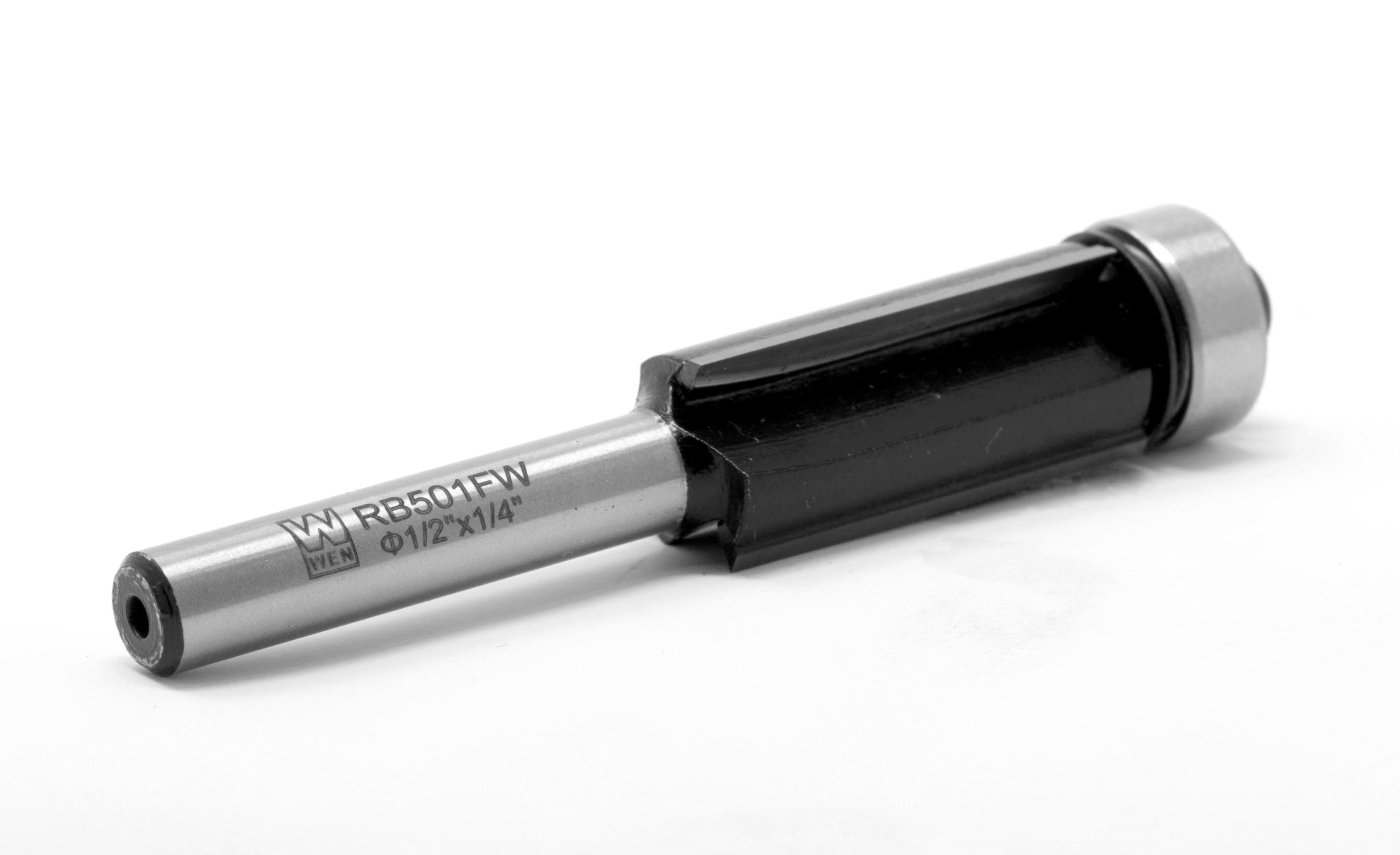WEN 1/2 in. Flush Trim 3-Wing Carbide-Tipped Router Bit with 1/4 in. Shank
