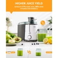 thumbnail image 2 of Exprimidor GDOR con motor de 800 W, conducto de alimentación de 3 pulgadas, doble velocidad, color blanco, 2 of 8