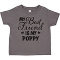 thumbnail image 3 of Inktastic My Best Friend is My Poppy with Hearts Boys or Girls Toddler T-Shirt, 3 of 5