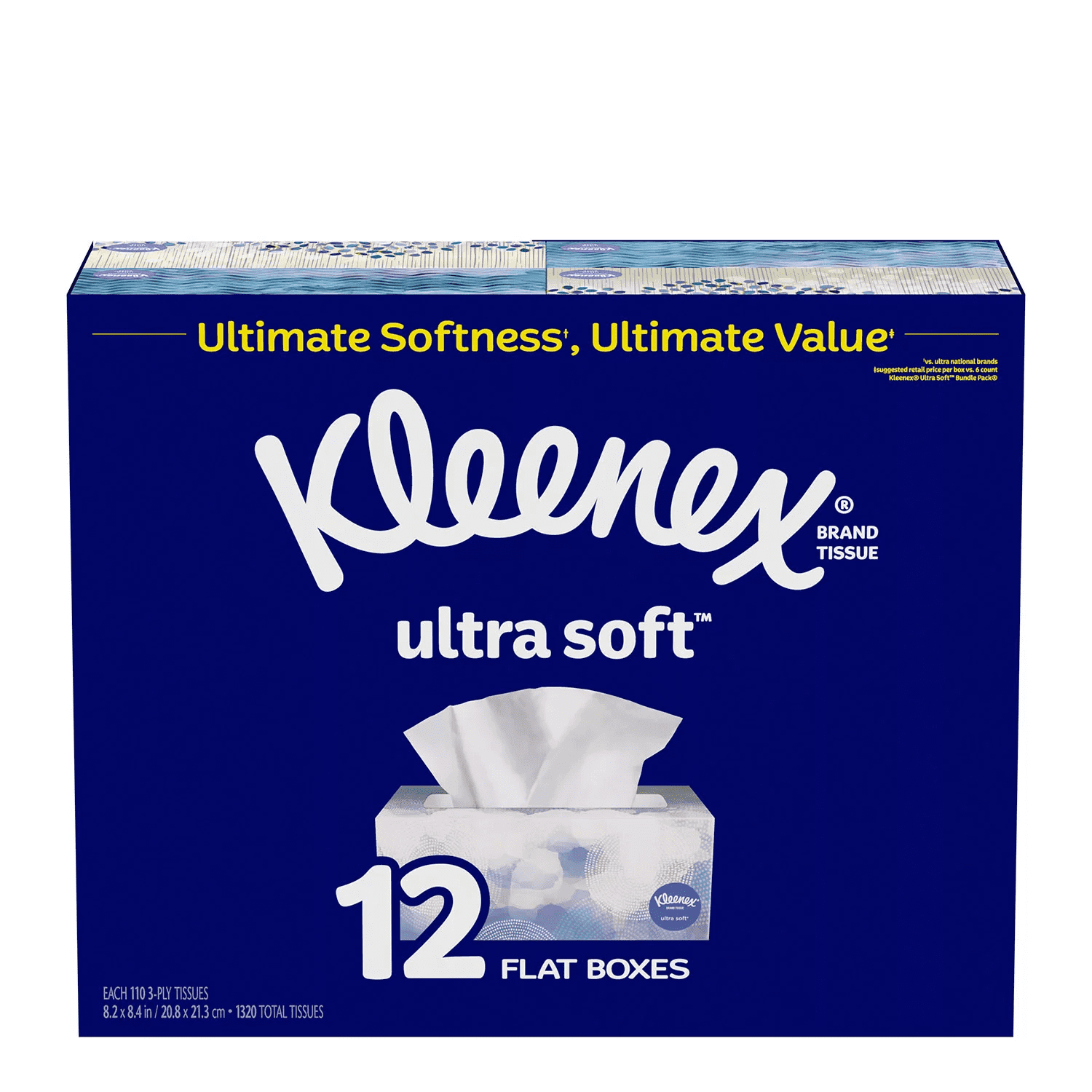Kleenex Pocket Size Balsam Tissues 18 Packs Sheets Balm Care Soft Paper 