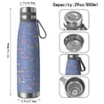 thumbnail image 3 of Modern 29oz Stainless Steel Insulated Thermos with Tea Filter, 360° Printed Travel Bottle, Leakproof BPA-Free Flask with Anti-Slip Base, 304 Inner & 201 Outer, Vacuum Cup, 3 of 6
