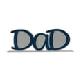 thumbnail image 2 of DOLITY Dad Creative Photo Frame Desktop Decoration standing Photo Frame for Bedroom Blue, 2 of 9