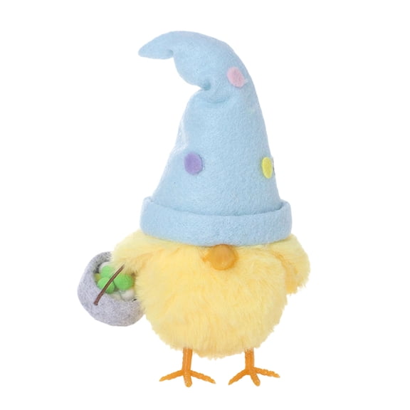 Easter Chicken Figurine Decoration – Adorable Blue Cute Chick Ornament for Holiday Tabletop, Shelf & Easter Basket Display