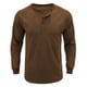 thumbnail image 2 of pstuiky camisas de manga larga para hombre, Suéter deportivo informal de color liso con cuello redondo y botones para hombre, blusa de manga larga con cuello redondo tops de invierno para hombre m, 2 of 4