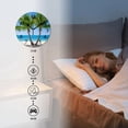 thumbnail image 3 of 10 Inch Wall Clock Battery Operated Square Clock for Office, Kitchen, Outdoor, Living Room, Two Palm Trees On The Beach With Blue Sky, 3 of 7