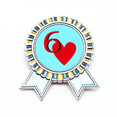 thumbnail image 1 of Cartas de amor Insignia broche Medalla ganadora, 1 of 3