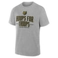 thumbnail image 2 of Men's Gray Memphis Grizzlies Hoops For Troops T-Shirt, 2 of 3