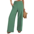 thumbnail image 2 of Zedker Wide Leg Pants for Women Flowy High Waisted Lounge Pants Loose Fit Casual Yoga Palazzo Pants with Pockets, 2 of 8