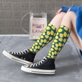 thumbnail image 5 of Naloa Lemon Thigh High Socks Extra Long Stretchy Sock Women Over Knee High Opaque Stocking Daily Wear, 5 of 6