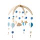 thumbnail image 3 of Móvil de Bebé con Bolas de Fieltro para Cuna, Juguete de Decoración Colgante para Dormitorio, Sonajeros para Cuna de Bebé, Móvil para Guarder Azul, 3 of 8
