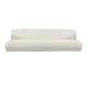 thumbnail image 2 of Funda elástica texturizada para sofá, color liso, suave y transpirable, protector de muebles blanco 3 asiento, 2 of 6