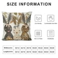thumbnail image 5 of YINGXI Throw Pillow Covers, Leaves Cushion Case Decoration for Sofa Couch 24x24in, 5 of 5