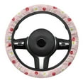 thumbnail image 2 of Yuyamidu Cherry Car Steering Wheel Cover for Women Girls Daisy Steering Wheel Protector for Car Sedan Winter Thick Auto Steering Wrap Accessories, Pink, 2 of 7