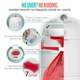 thumbnail image 3 of Prince Lionheart White Diaper Twist’R Diaper Pail - Outsmarts Odors with Patented Twist Technology, 3 of 7