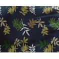 thumbnail image 5 of oneOone Georgette Viscose Navy Blue Fabric Leaves Quilting Supplies Print Sewing Fabric By The Yard 42 Inch Wide, 5 of 6