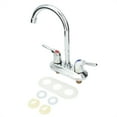 thumbnail image 2 of LELINTA Two-Handle Kitchen Faucet-Brushed Nickel Two Handle Bathroom SiLELINTA Faucet,Without Pop Up Drain and Hot & Cold Water Hose, 2 of 8