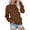 Brown, variant on Wdfiry Long Sleeve Sweatshirt for Women with Front Pocket Crewneck Thin Sweatshirt Lightweight Casual Pullover Fall Winter Tops