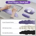 thumbnail image 4 of Set de Descanso para Muñeca MoKo Nube Ergonómico para Teclado y Ratón Morado, 4 of 7