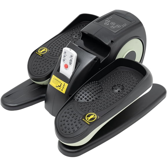 Under Desk Elliptical Machine Mini Elliptical Machines Ellipse Leg Exerciser Electric Seated Pedal Exerciser with LCD Display Seated Leg Foot Pedal Exerciser Bike for Home (Green)