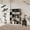 Black, variant on 5-Tier Tall Geometric Bookshelf, Mid Century Modern Bookcase & Room Divider with Anti-Tip for Living Room & Home Office-Brown