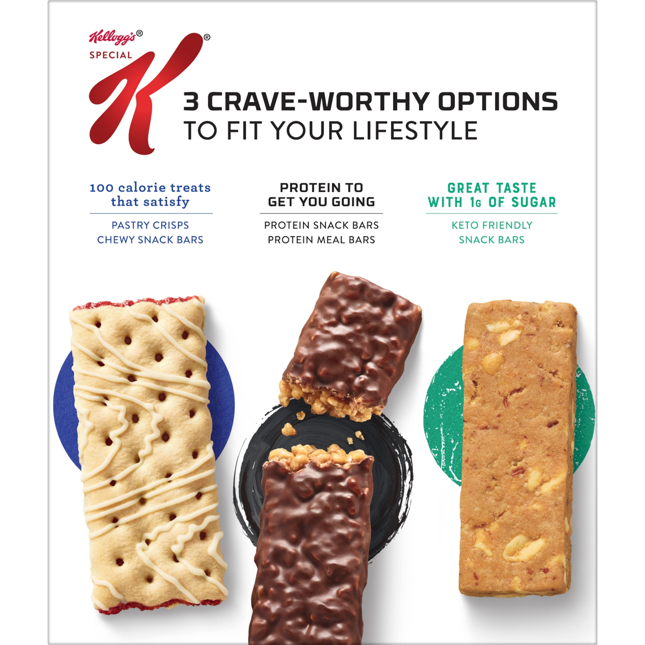 Special K Bar Blueberry Chewy Protein Meal Bars, 12g Protein Snacks, 9.5 oz, 6 Count