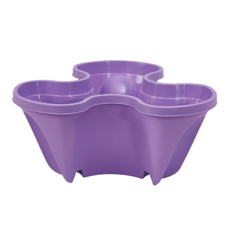 

Tiitstoy Three-dimensional Three-petal Flowerpot Multi-layer Superimposed Planting Pot Indoor/Outdoor Vertical Planter Set Used for Strawberries Herbs Peppers Flowers and Succulents Purple