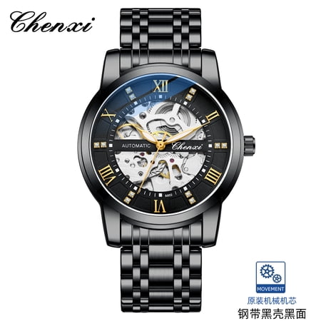 Trendy men s mechanical watch skeleton automatic mechanical watch men s fashion mechanical watch