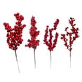 thumbnail image 3 of 5 uds. De bayas rojas artificiales de Navidad, ramas de cono de pino para Navidad, corona DIY para el hogar, decoraciones de regalo, adorno de árbol de Navidad 2024, 3 of 5
