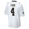 thumbnail image 3 of Men's Nike Derek Carr White New Orleans Saints Game Player Jersey, 3 of 3